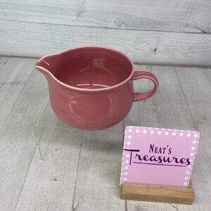 Nancy Calhoun DARK ROSE Solid Pink Japan Smooth Round Stoneware Gravy Sauce Boat